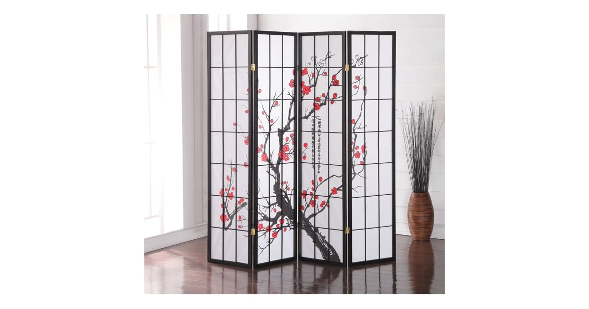 Walmart Room Dividers Roundhill Furniture Japanese Plum Blossom 4