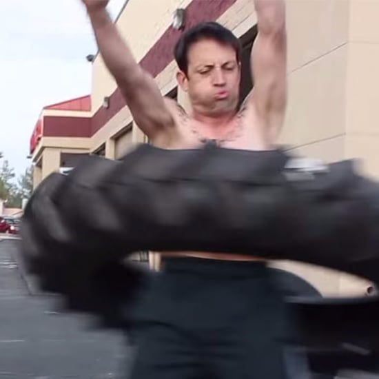 Man Hula-Hooping With Tire | Video