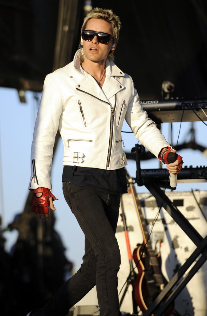 And He Wears His White Leather Jacket Like It's His Second Skin