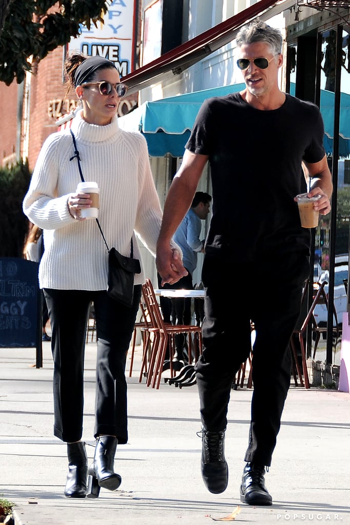 Sandra Bullock and Bryan Randall Holding Hands in LA | POPSUGAR Celebrity