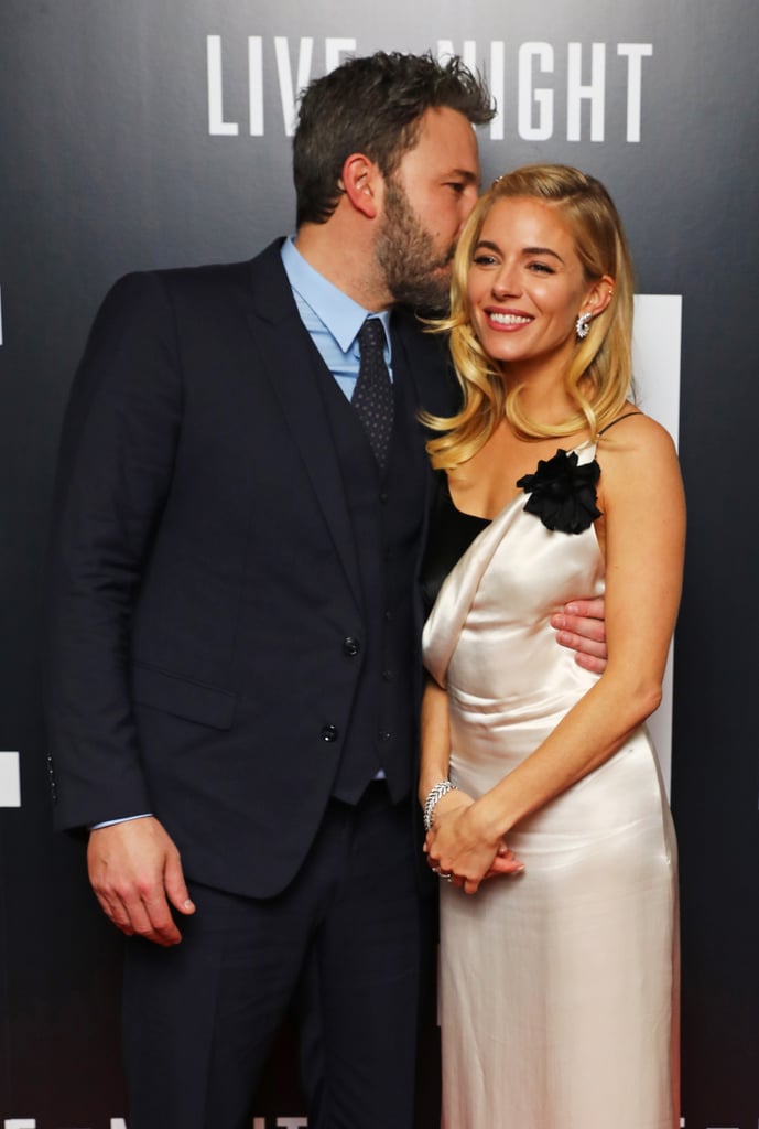 Ben Affleck Kisses Sienna Miller Live by Night UK Premiere