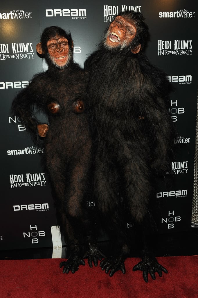 Heidi Klum and Seal as Monkeys