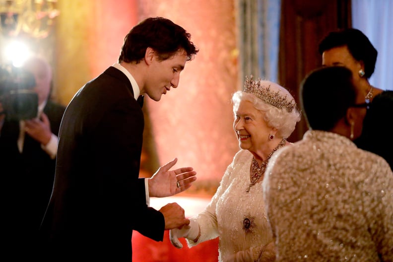 Justin Trudeau and Queen Elizabeth