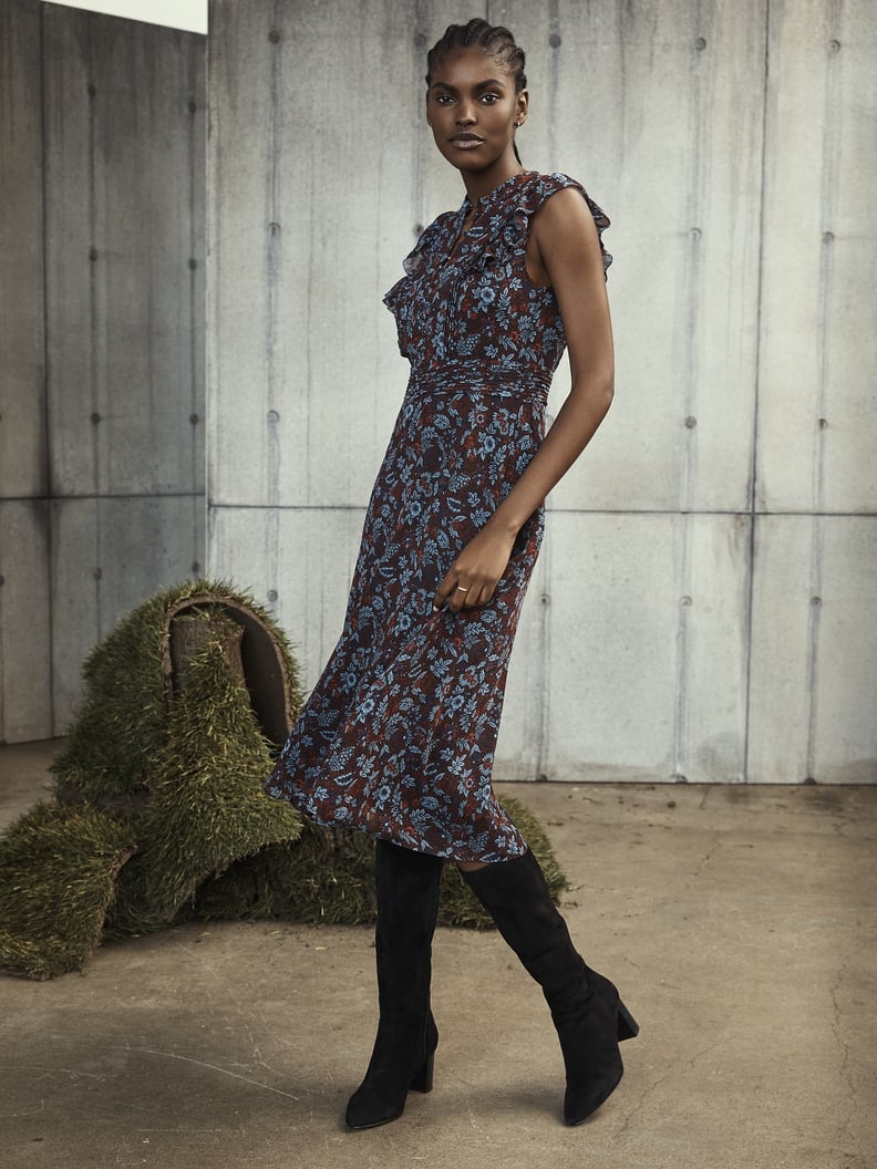 Floral Fit-and-Flare Dress