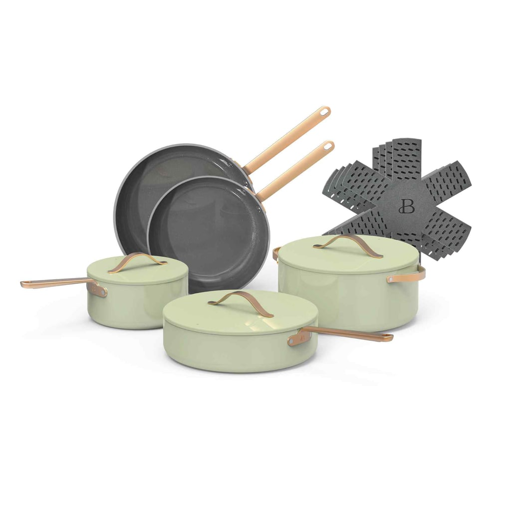 Beautiful by Drew Barrymore Ceramic Non-Stick Cookware Set