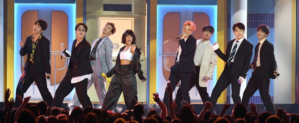 Halsey Attends BTS Concert and Poses With Them Backstage