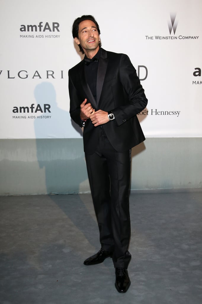 Adrien Brody walked the carpet.