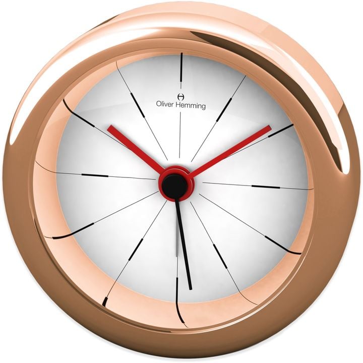 Oliver Hemming Desire Alarm Clock in Rose Gold (80) Rose Gold Home