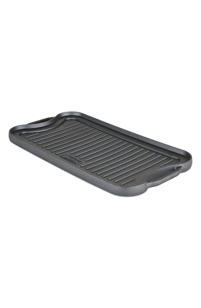 Viking Cast Iron Double Burner Reversible Griddle & Grill Best Black