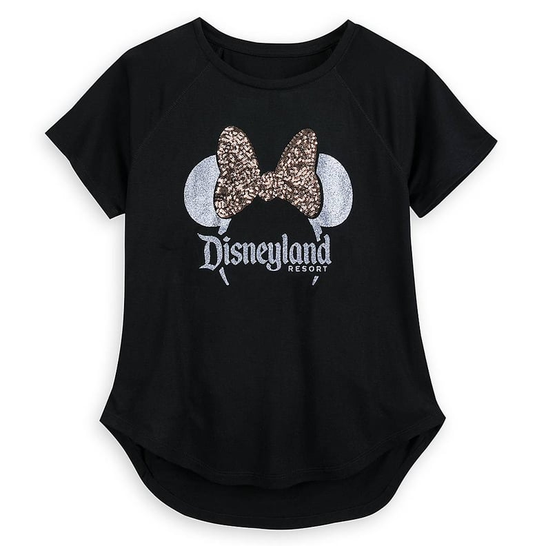 Belle Bronze Minnie Mouse Bow Sequined T-Shirt