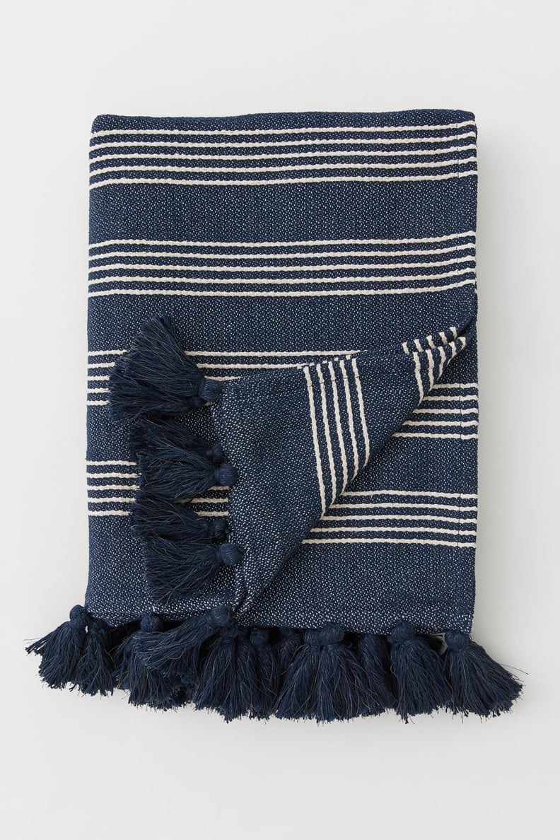 Striped Throw With Tassels