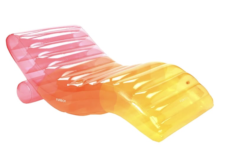 FUNBOY Clear Rainbow Chaise Lounger Pool Float