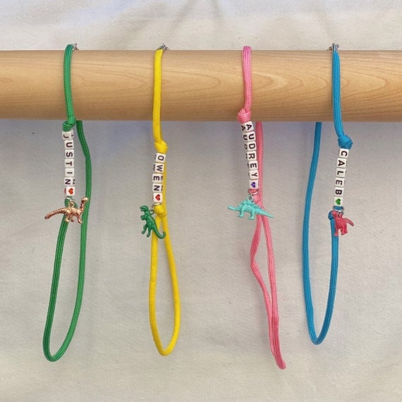 Kids Dinosaur Charm Mask Lanyards