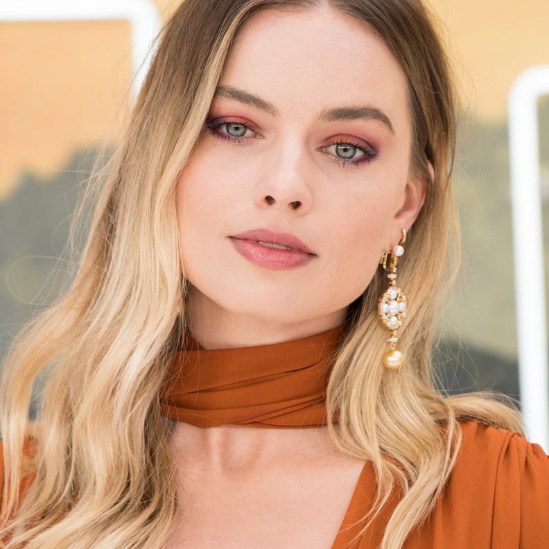 Margot Robbie Black Nail Polish Color Popsugar Beauty