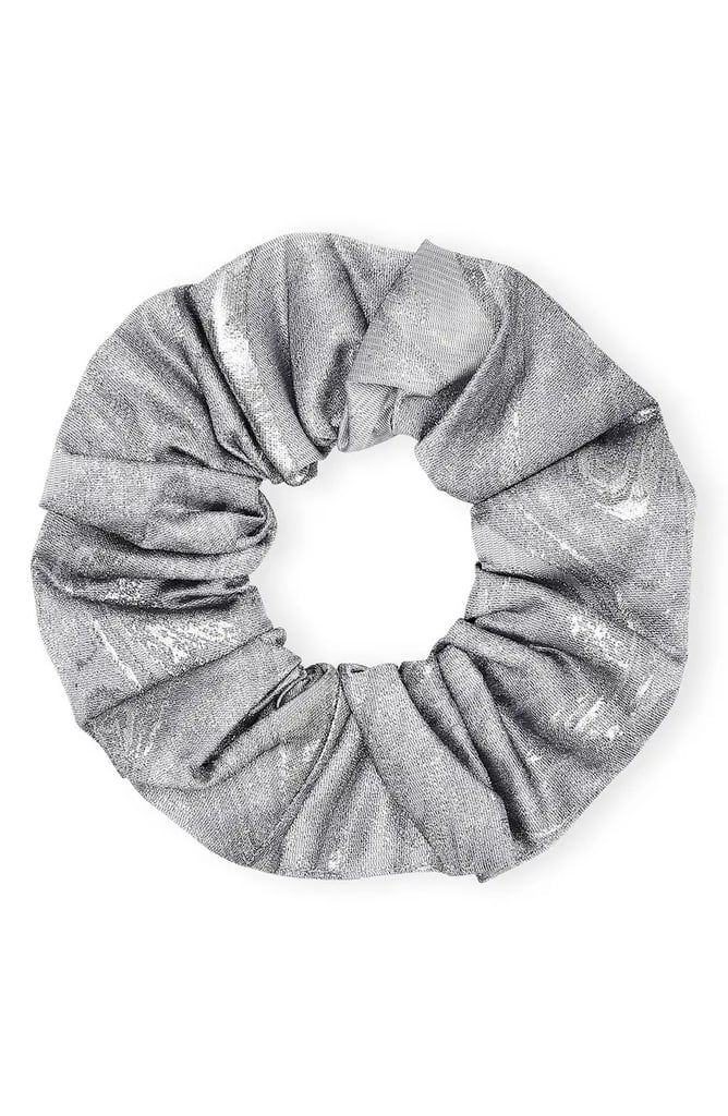 Haute Hair: Ganni Shiny Jacquard Scrunchie