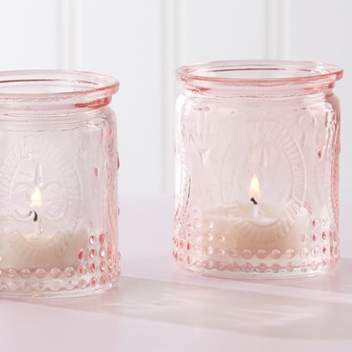 Vintage Glass Tealight Holders