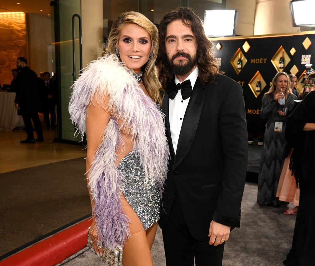 Heidi Klum and Tom Kaulitz at the 2023 Golden Globes