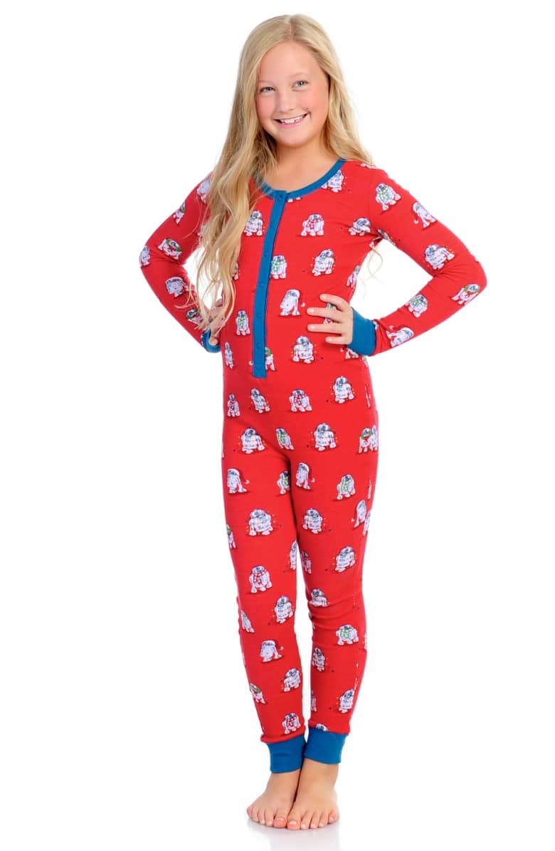 Munki Munki x Star Wars Christmas R2-D2 Fitted One-Piece Pajamas (Toddler, Little Kid & Big Kid)