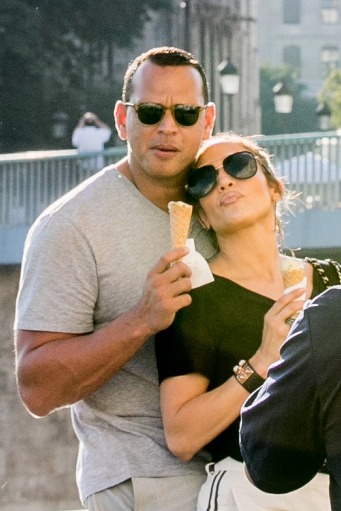 Jennifer Lopez and Alex Rodriguez in Paris June 2017