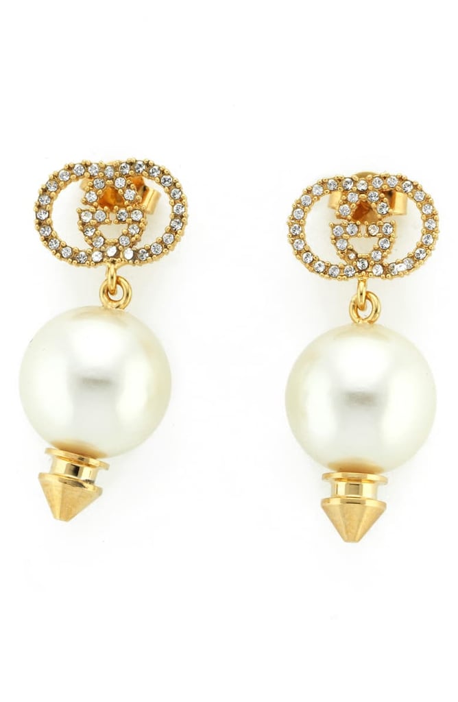 Gucci Imitation Pearl Drop Earrings