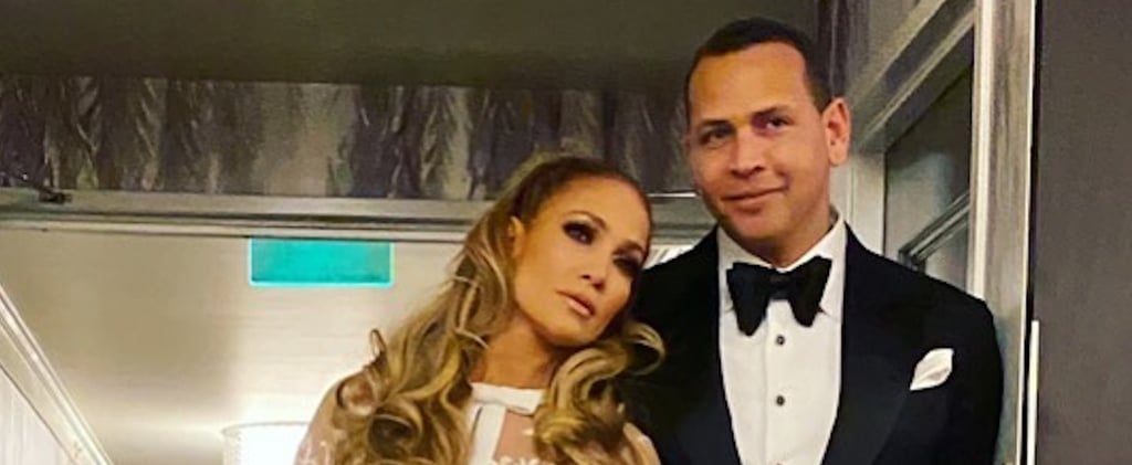 Jennifer Lopez's Feathery Golden Globes Afterparty Outfit