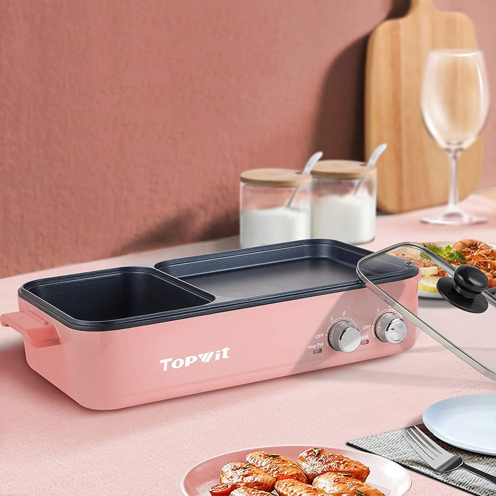 For Korean BBQ Fans: Topwit  2-in-1 Electric Grill with Hot Pot