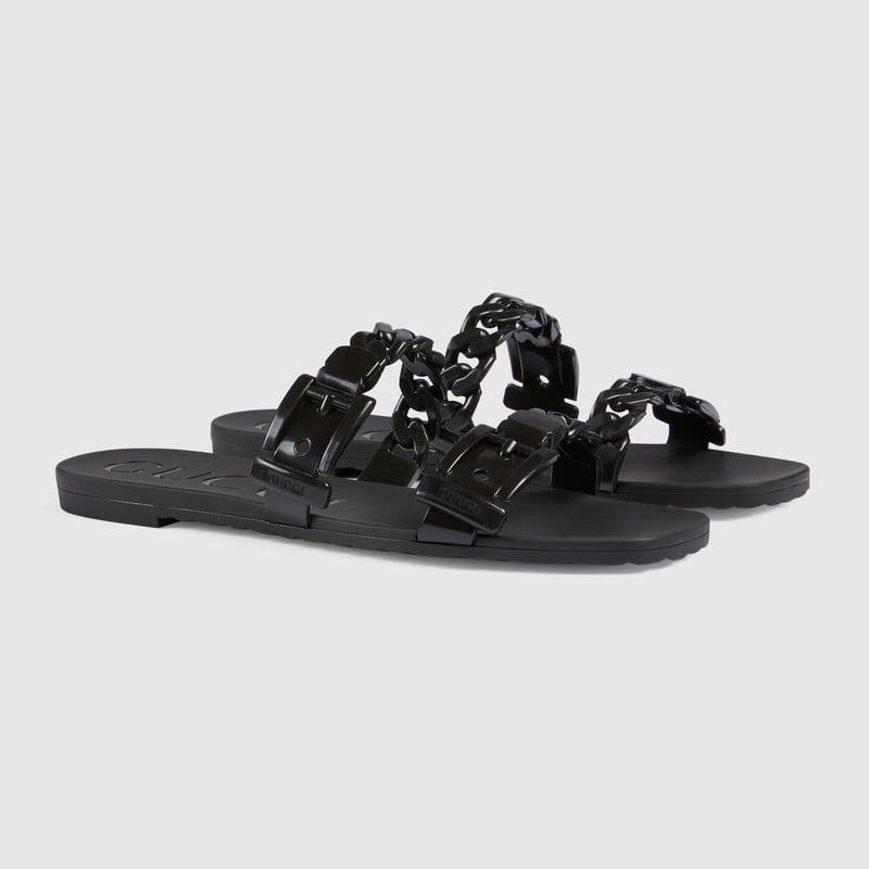 Gucci Women's Rubber Slide Sandal