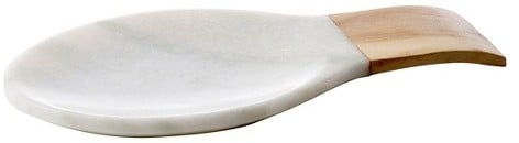 Thirstystone White Marble With Acacia Wood Spoonrest ($20)