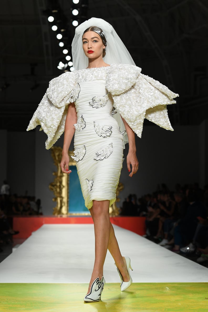 Gigi Hadid as a Bride in Moschino's Spring / Summer 2020 Show