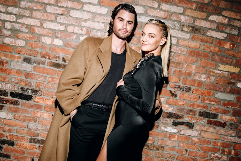 Chase Stokes and Kelsea Ballerini at the Time100 Next Gala held at Second on October 24, 2023 in New York, New York. (Photo by Nina Westervelt/WWD via Getty Images)