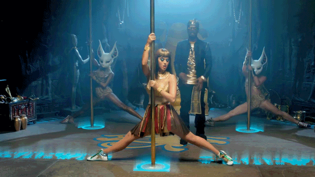 She's got her flexibility skills on lock.