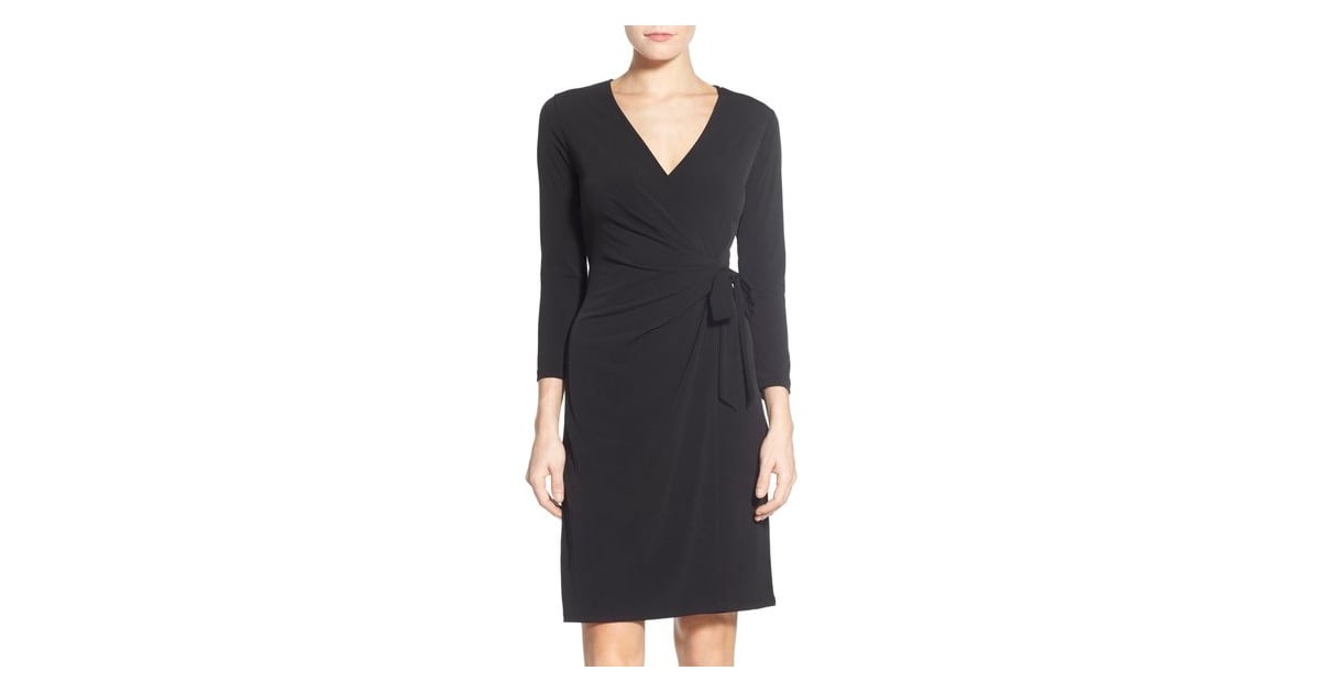 Anne Klein Jersey Faux Wrap Dress ($99) | You Won't Need a Quick Change  When Your Travel Dress Looks Like Michelle Obama's | POPSUGAR Fashion Photo  13