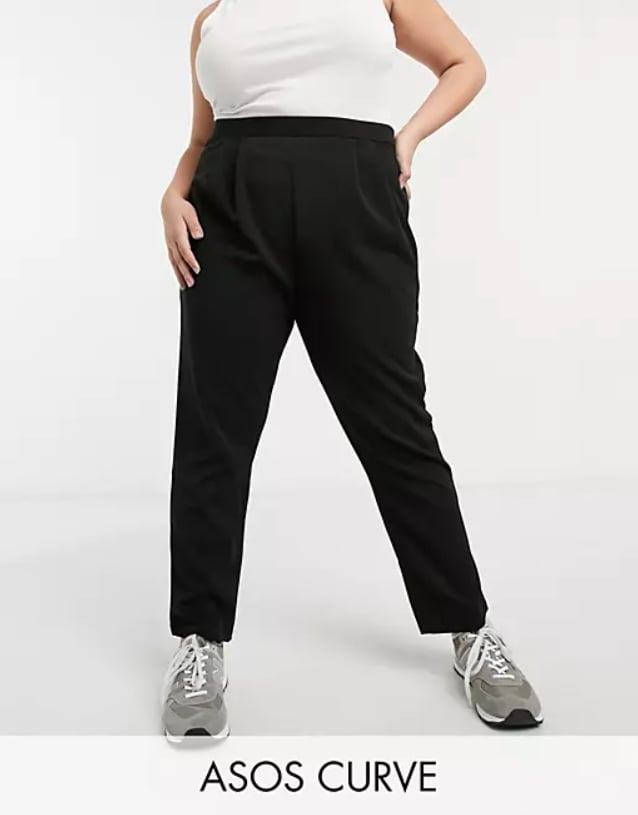 ASOS Curve Jersey Tapered Suit Pants