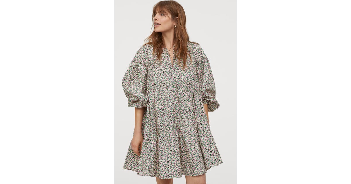 H&M ALine Cotton Dress Best New Products From H&M July 2020