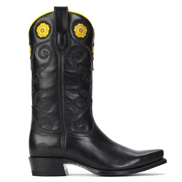 Ranch Road Boots Rosette Black