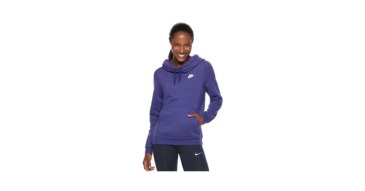 Neck Fleece Pullover Hoodie 