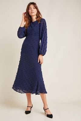 Michaela Textured Midi Dress