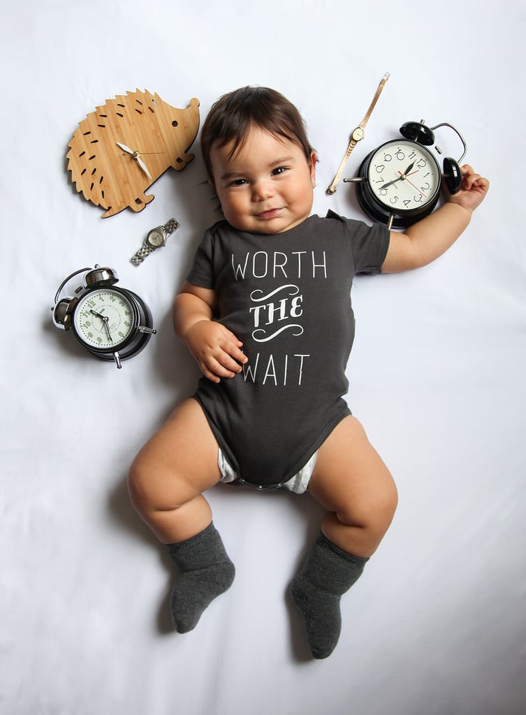 Mom's Weekly Photo Shoot of Punny Onesies