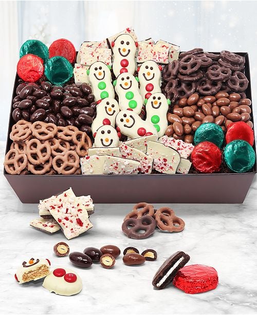 Chocolate Covered Company Snowman Chocolate Gift Basket Chocolate Covered Company Snowman Chocolate Gift Basket