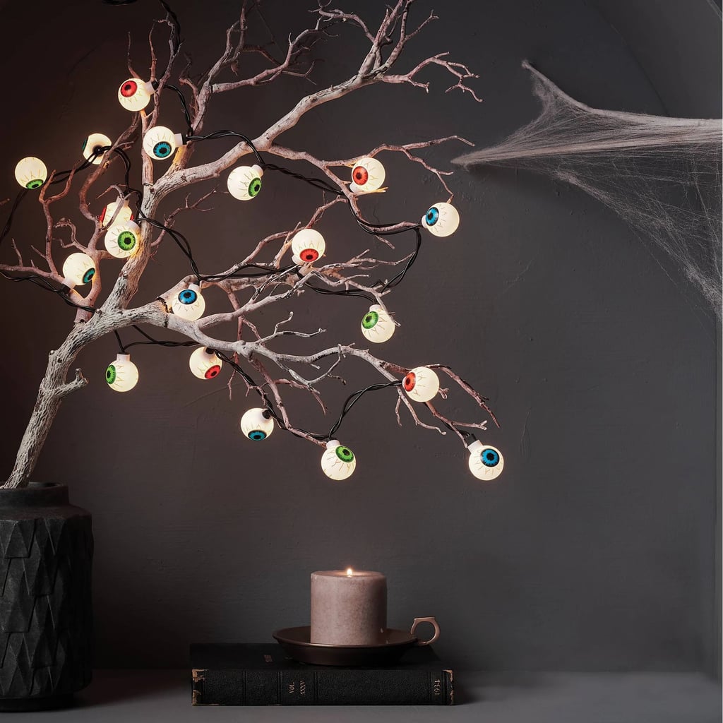Clear Eyeballs With Black Wire Novelty String Lights