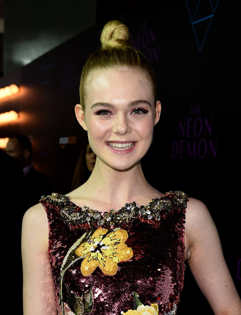 Elle and Dakota Fanning at the Neon Demon Premiere 2016