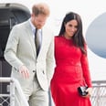 Meghan Markle Looks Radiant in Red as She Lands in Tonga With Prince Harry