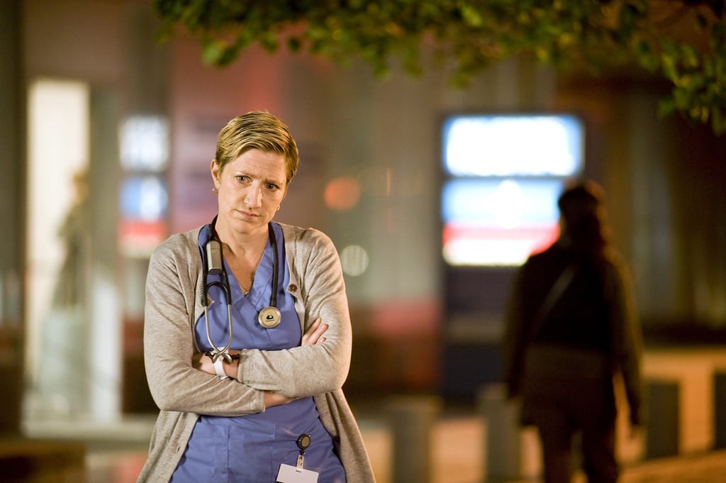 Falco has won rave reviews again for Nurse Jackie, in which she plays title character Jackie Peyton, a pill-poppin' nurse who can barely keep it together.