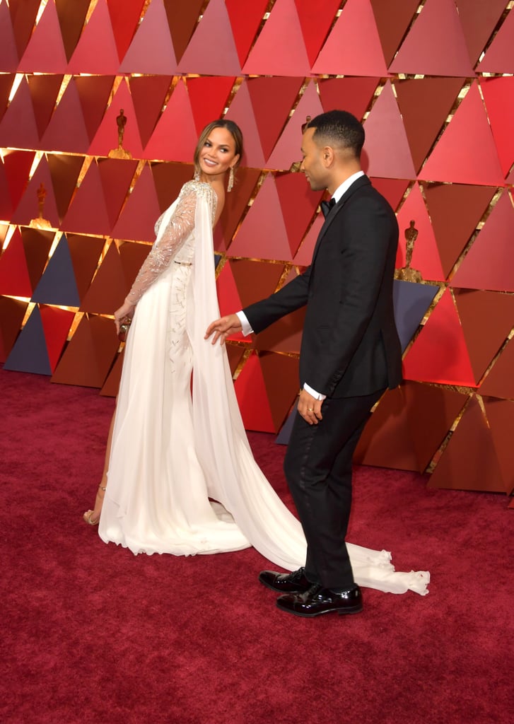 Chrissy Teigen and John Legend at the 2017 Oscars