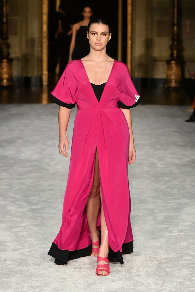 Christian Siriano's Thrifted Pink Cocktail Dress on the Runway
