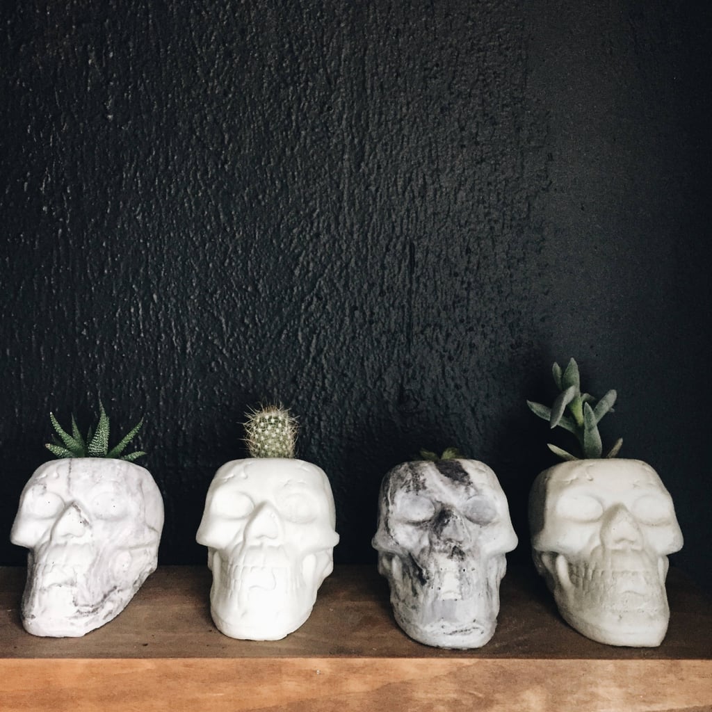 We've got our hearts set on one of these marble succulent planters ($12 each).