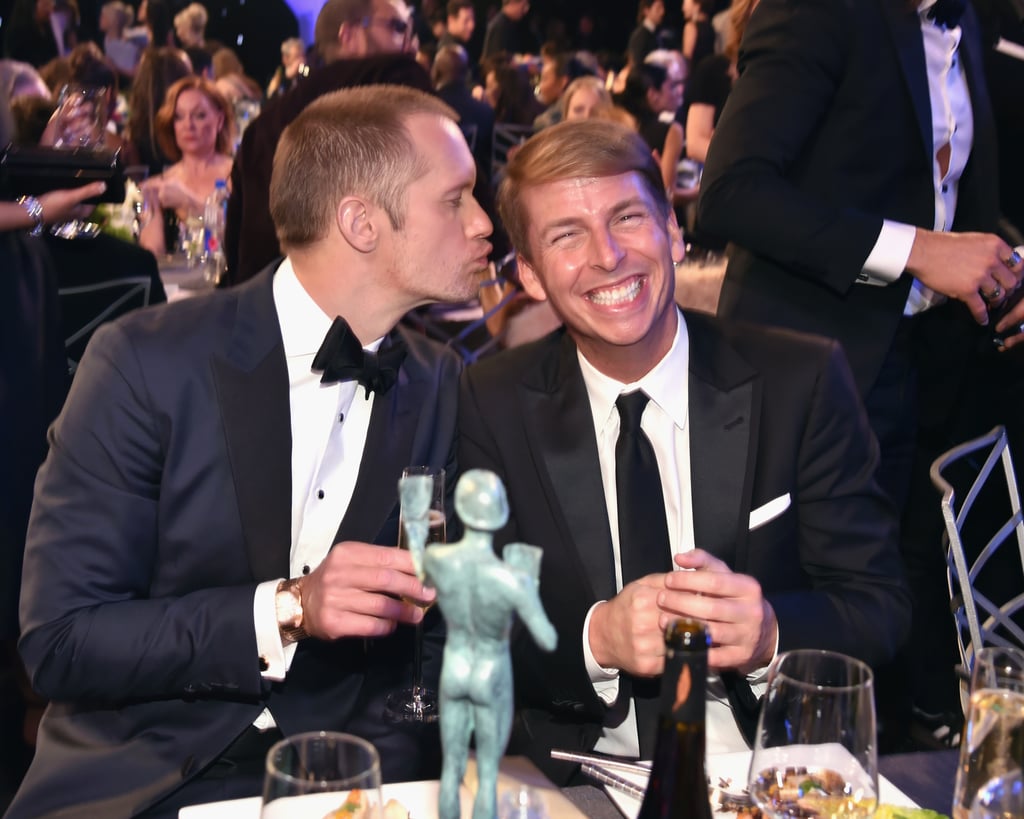 Alexander Skarsgard and Jack McBrayer at the 2018 SAG Awards