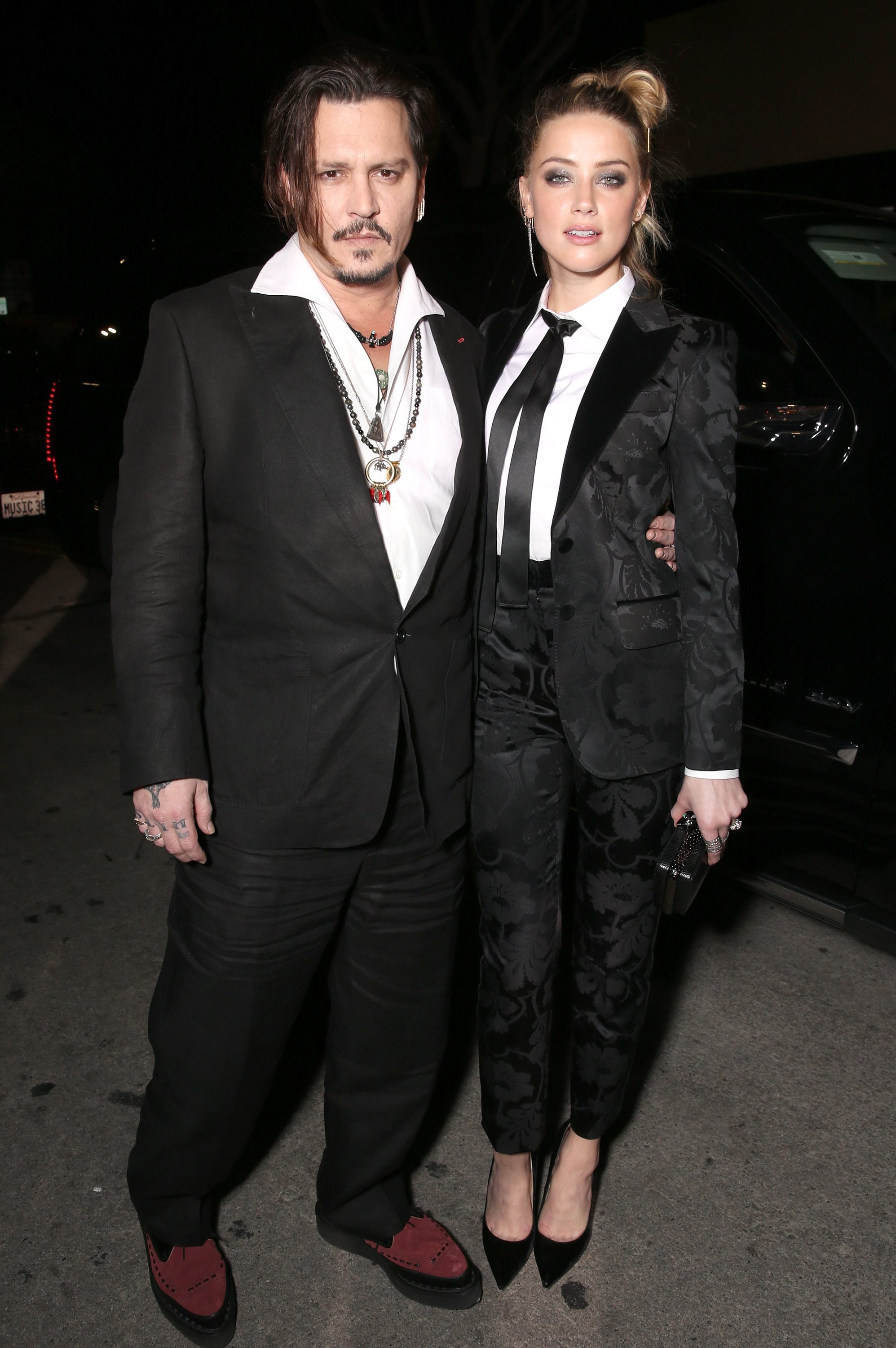 Johnny Depp And Amber Heard At The Danish Girl La Premiere Popsugar Celebrity