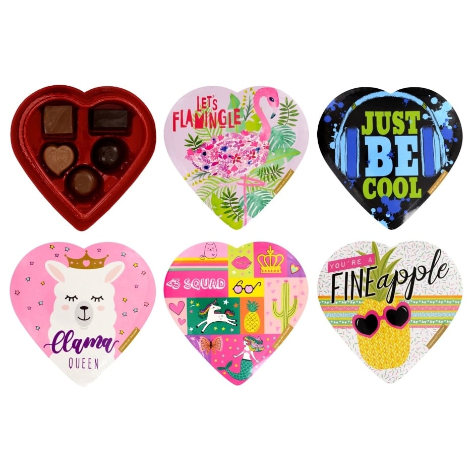 Elmer Chocolate Colorful HeartShaped Boxes of Assorted Chocolates