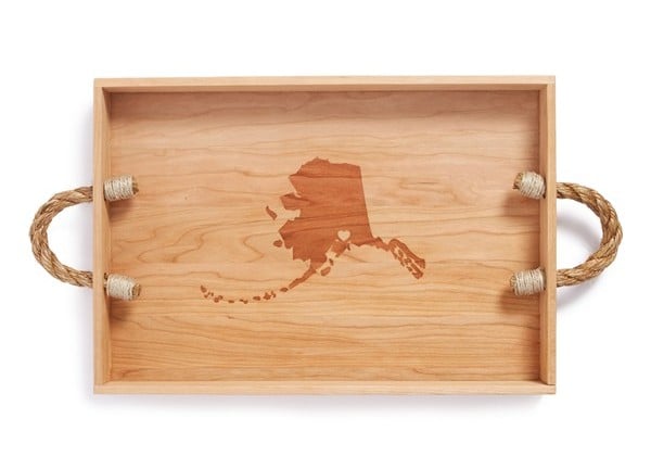 Serve up state pride with a state-branded wooden tray ($69).